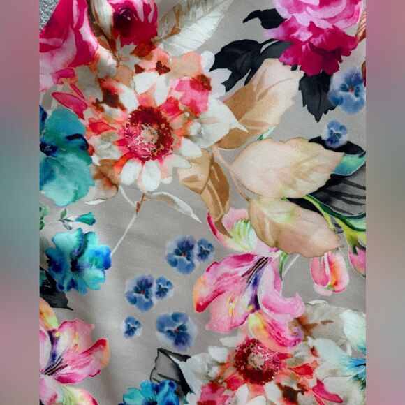 Gorgeous floral off the shoulder ASOS Scuba midi dress bodycon sz 8 wedding - Picture 11 of 12